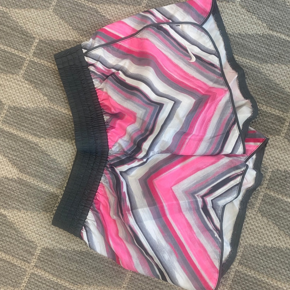 Gray and Pink Athletic Shorts